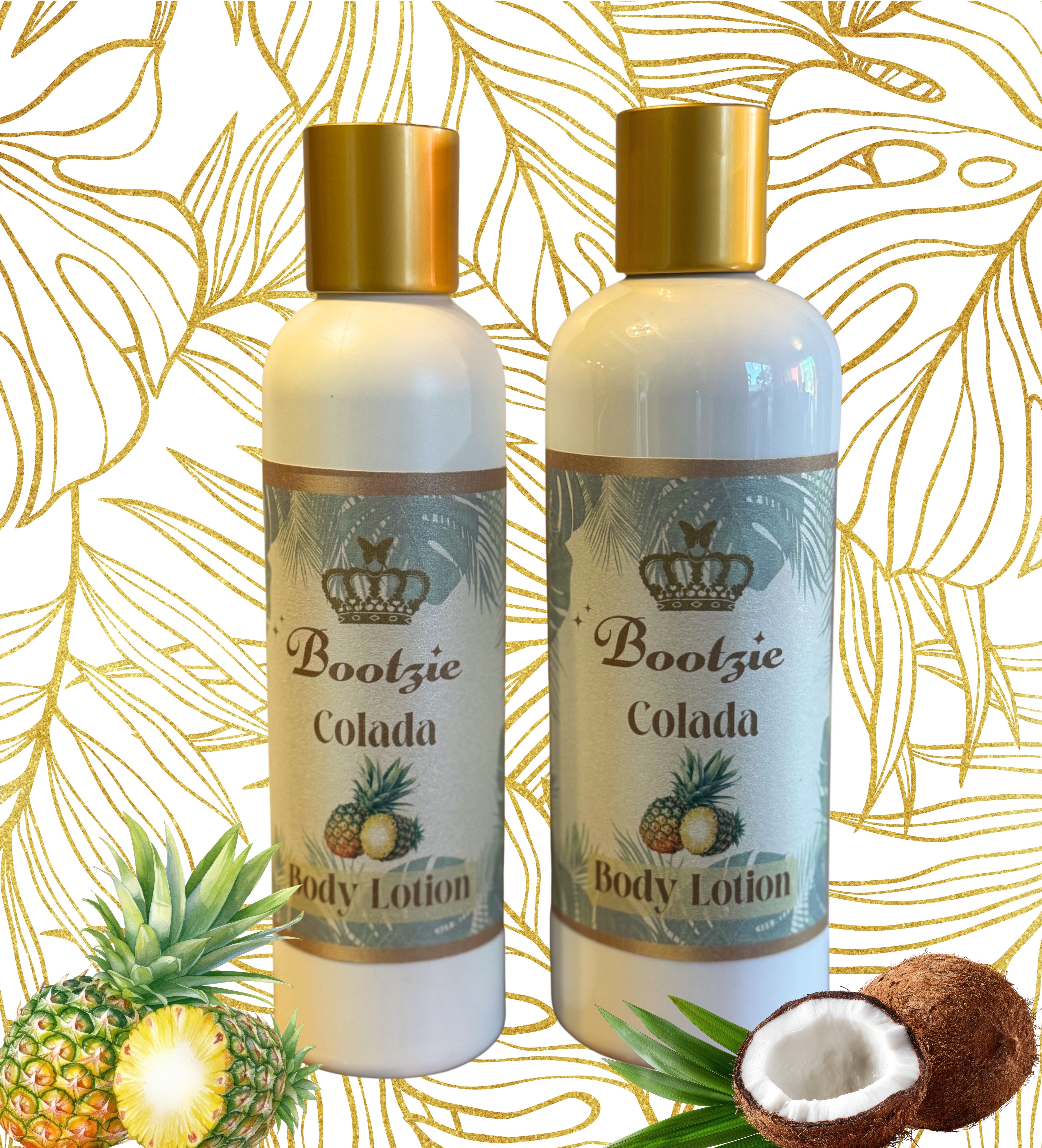 Body Lotion (Limited Edition) - "Colada"- Vanilla, Pineapple, Coconut and Musk by Bootzie - 6 oz or 10oz