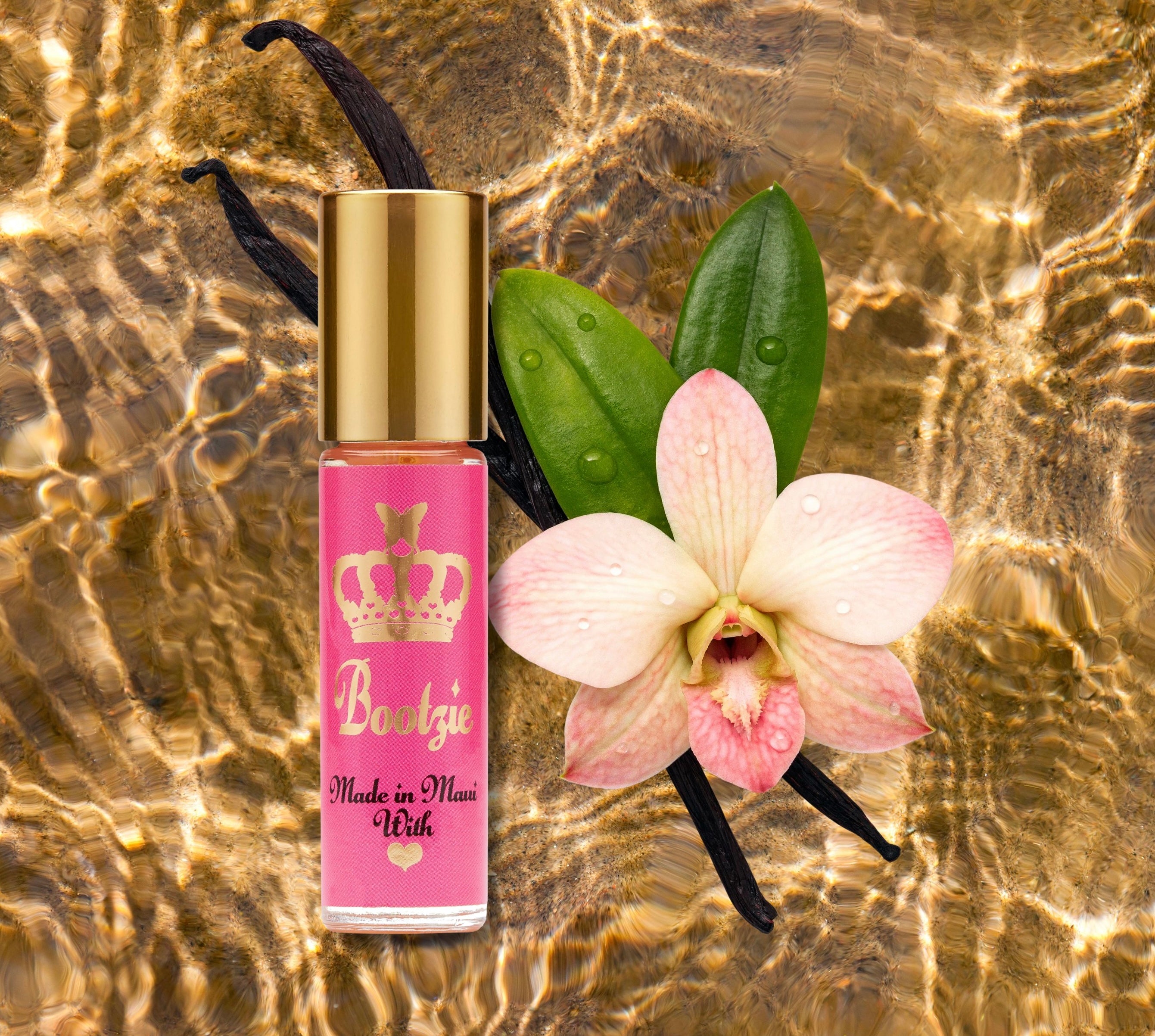 Bootzie Oil “Original” Vanilla, Musk, tonka bean, orange blossom, and a touch of cinnamon. 10ml roller bottle