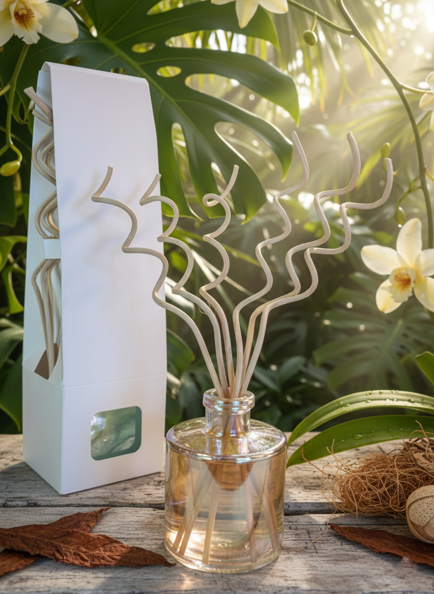 Reed Diffuser Sensual - Vanilla, Sweet Tobacco, & Musk Scent