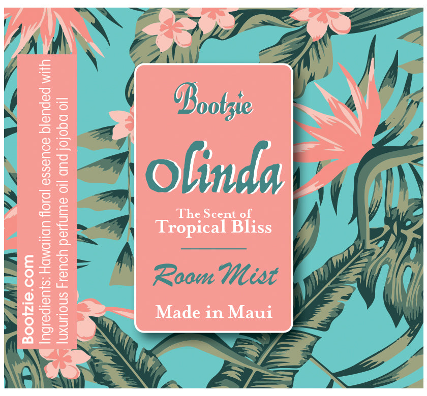 Olinda  Room Mist- the ultimate Hawaiian Floral Scent, Made on Maui 4oz - Bootzie 